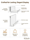IB Studio Steel Display Shelves 10